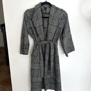 Black and white coat size small